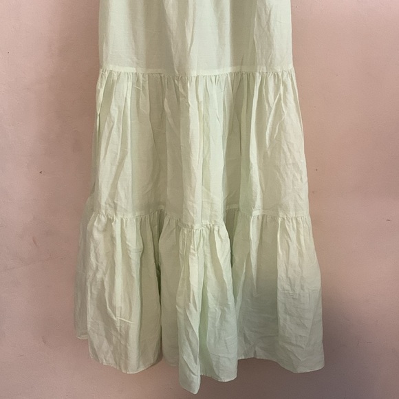 Banana Republic Cotton-TENCEL Maxi Dress, Honeydew SIZE XS - Picture 6 of 9